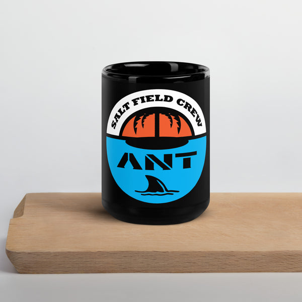 The ANT Salt Field Crew Black Glossy Mug